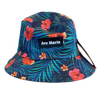 Ave Maria Embroidered Bucket Hat