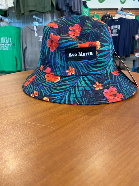 Ave Maria Embroidered Bucket Hat