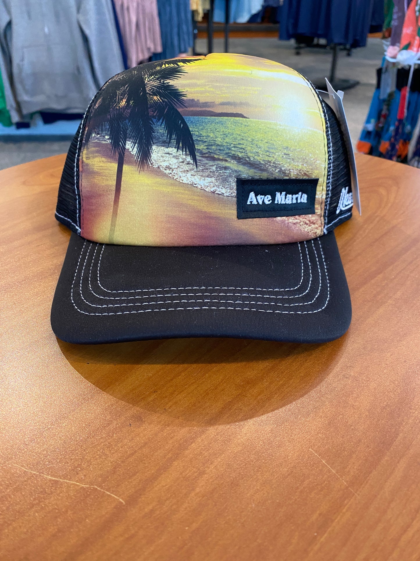 Ave Maria Embroidered Sunset Hat