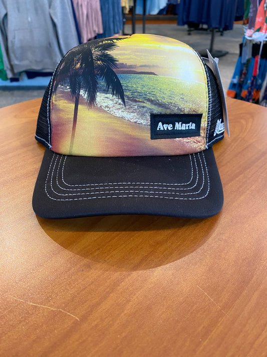 Ave Maria Embroidered Sunset Hat