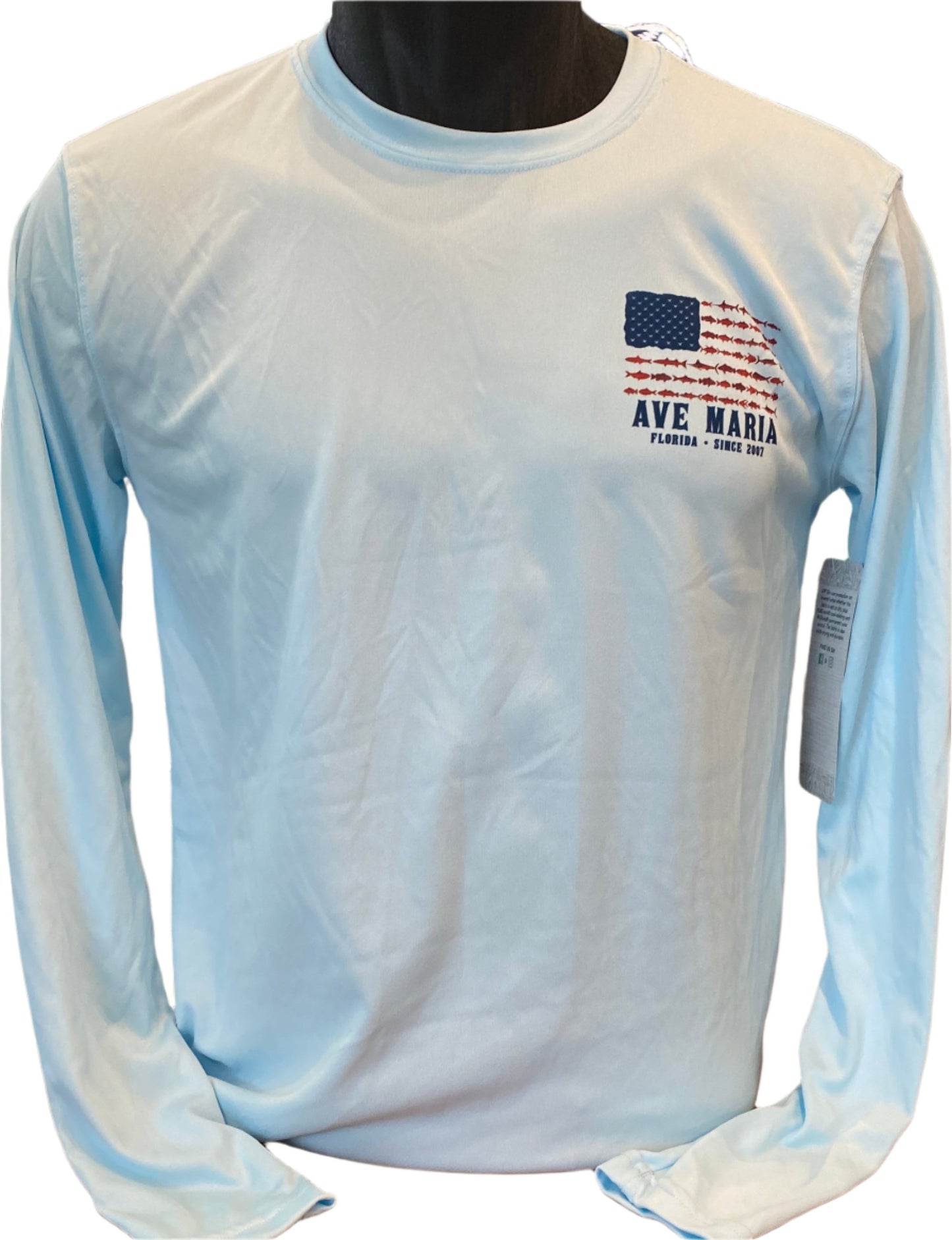 Ave Maria Florida American Flag Drifit Long Sleeve-Altered Latitudes