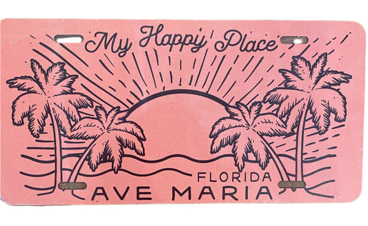 Ave Maria FL License Plate 6" x 12"