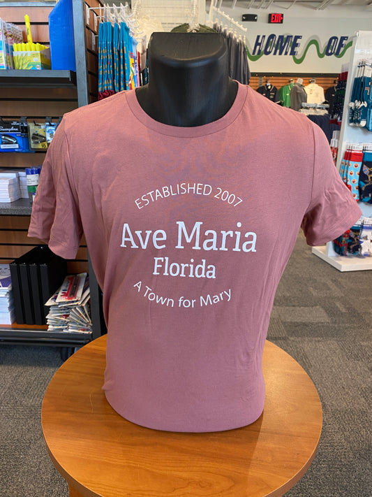 A Town For Mary Mauve Ladies T-Shirt-Bella Canvas