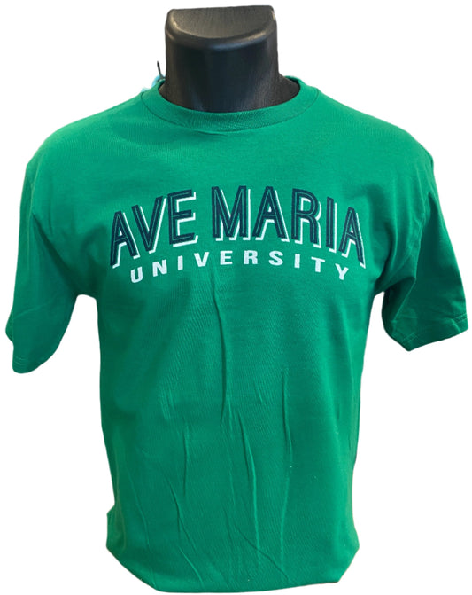 Ave Maria University Kelly Green Tee - Blue 84