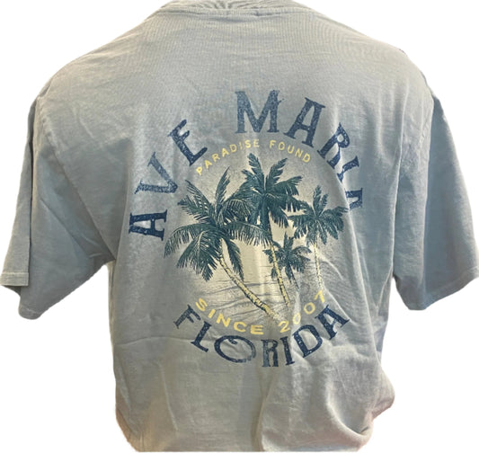 Ave Maria Florida - Paradise Found Since 2007 Palm Trees Tee