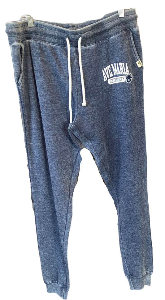 Burnout Wash Fleece Jogger Sweatpants - Blue 84