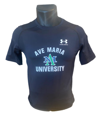 Ave Maria University Black Compression Shirt-Under Armour
