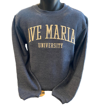 Ave Maria Bryce Corded Crew Embroidered Sweatshirt