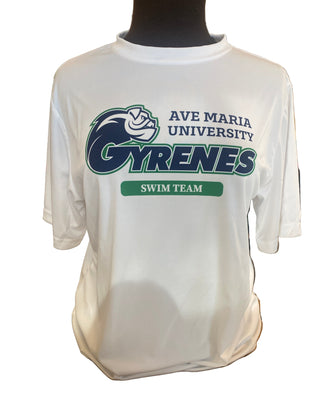 Gyrenes Swim Team White Drifit Tee