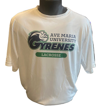 Ave Maria University Gyrenes Lacrosse White Drifit