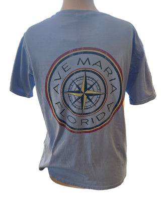 Ave Maria Compass Tshirt Blue 84