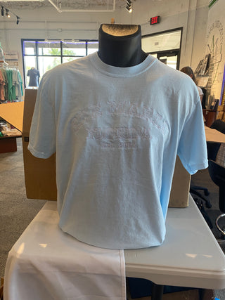 Ave Maria Florida Emboridered Chambray T-Shirt