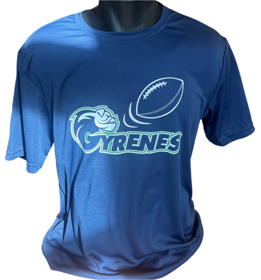 Ave Maria University Gyrenes Football Navy Dri Fit Tee - A4