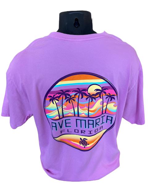 Ave Maria Florida Sunset Tee - Blue 84