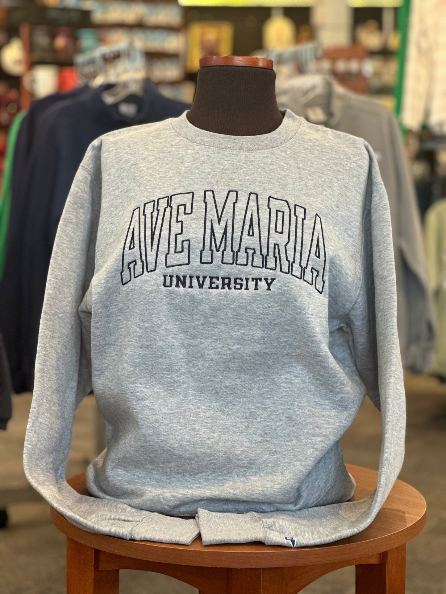 Ave Maria University Embroidered Campbell Crewneck