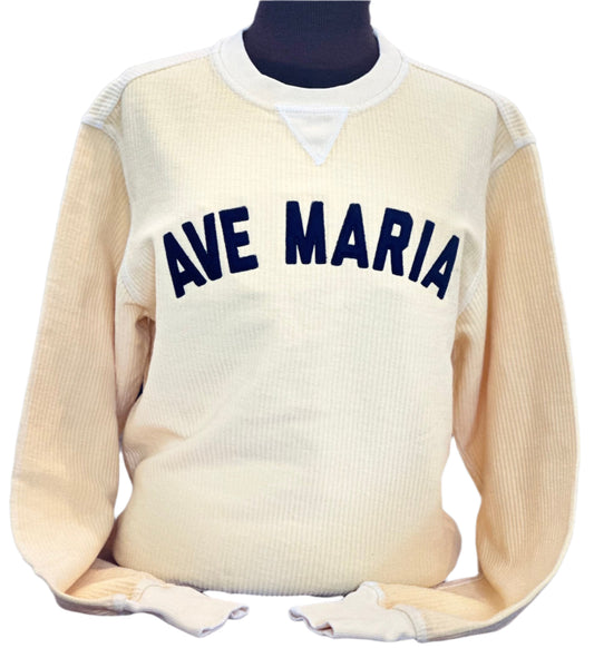 Ave Maria- Corded Crewneck