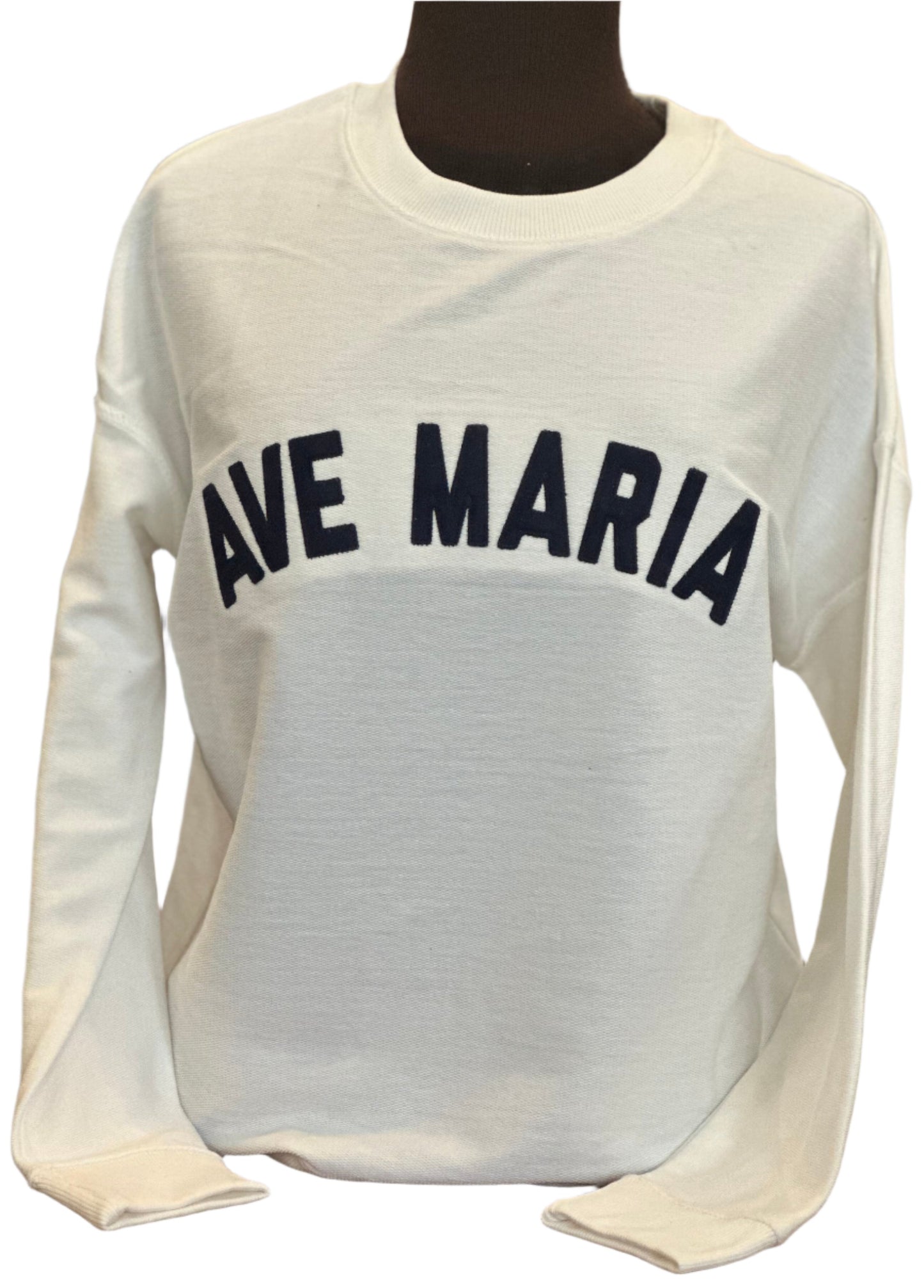 Ave Maria- Reverse Terry Crewneck