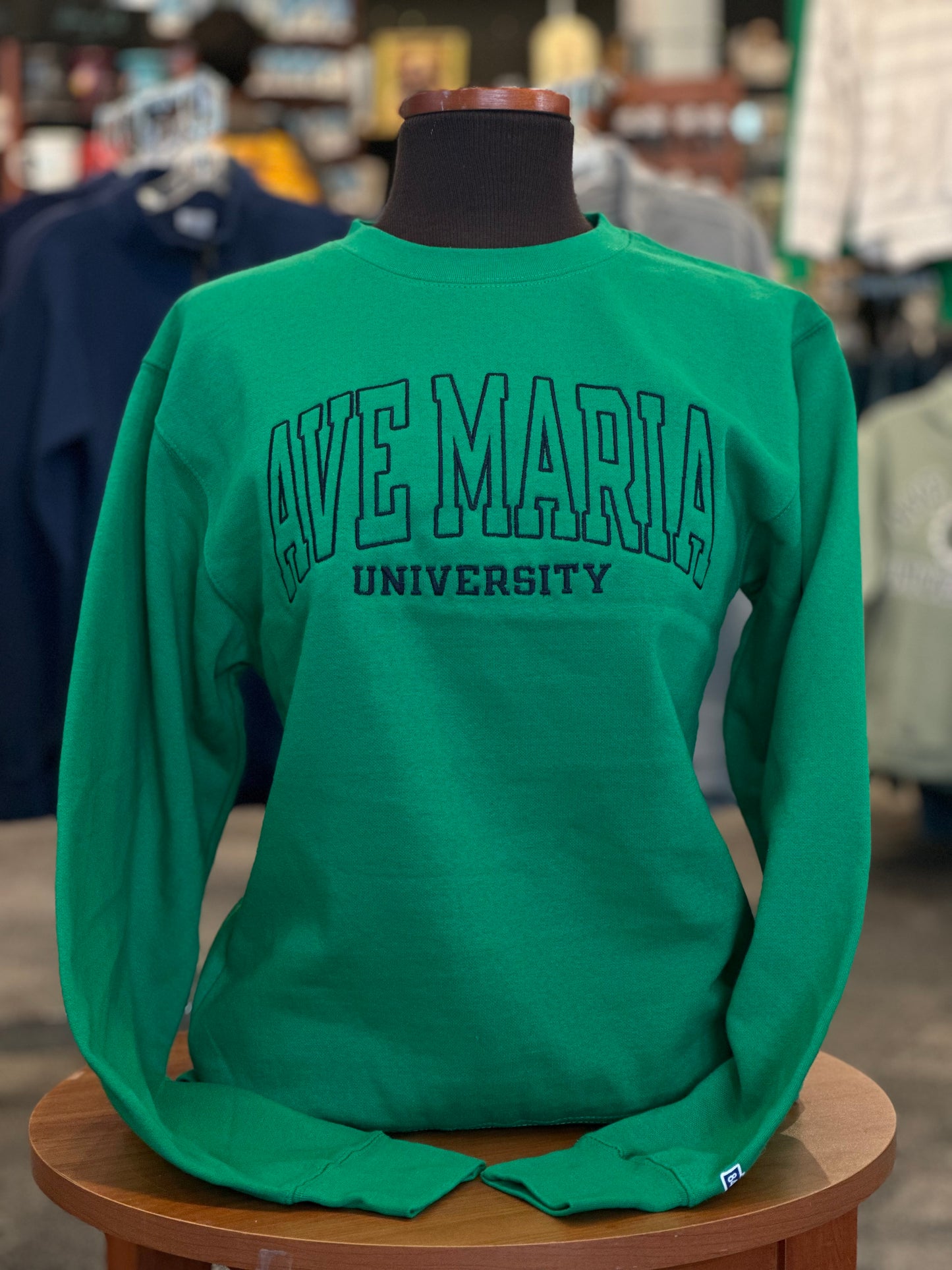 Ave Maria University Embroidered Campbell Crewneck