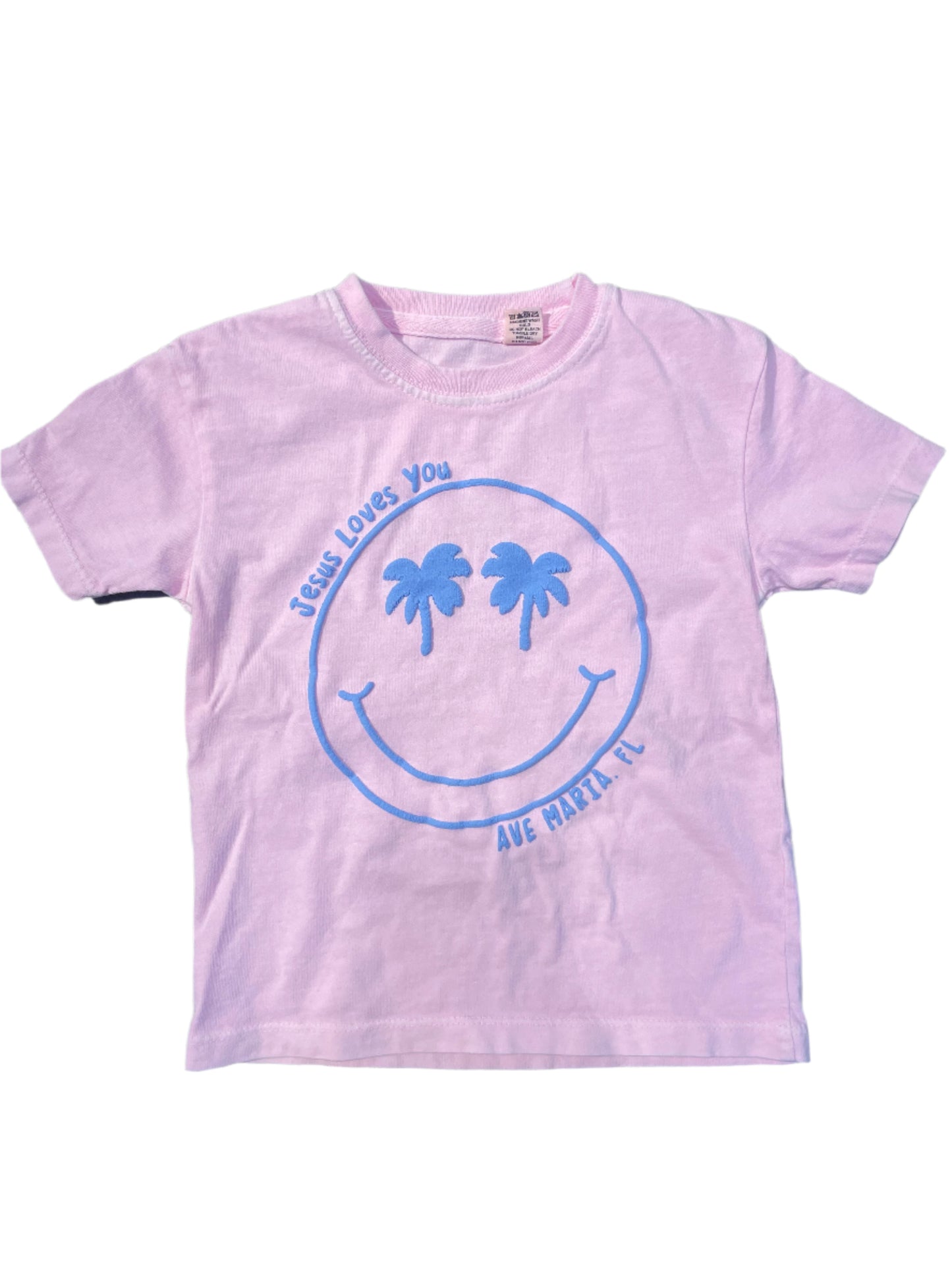 Toddler Palm Tree Puff Tee - Blue 84