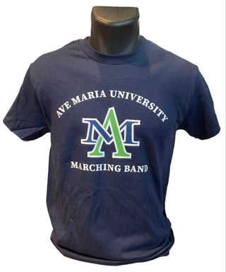 Ave Maria University Marching Band AM Logo Tee - Gildan
