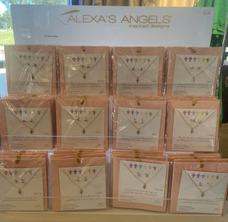 Birthstone Jewlery Set (Earrings and Necklace) - Alexa's Angels by Roman