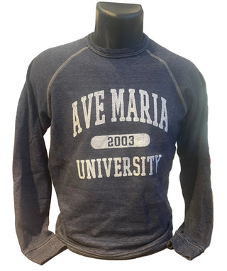 Reserve Collection Ave Maria University Navy Fleece Crew