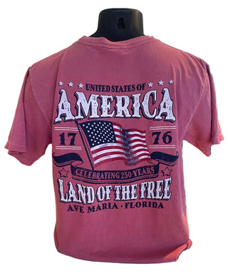 Ave Maria Florida Land of the Free Flag Tee