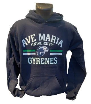 Gildan Navy Youth Hoodie - Gyrene Design