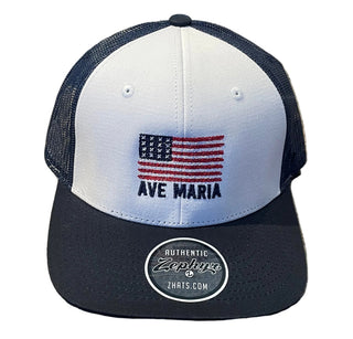 Zephyr US Flag Chain Embroidered Hat