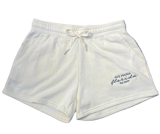 Ave Maria Florida Embroidered Shorts - Bone