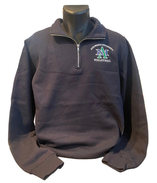 Volleyball Embroidered Navy 1/4 Zip