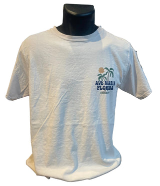Palm Sun Vintage Ave Maria FL T-Shirt - Blue 84
