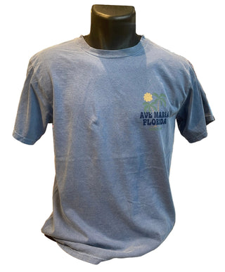 Palm Sun Vintage Ave Maria FL T-Shirt - Blue 84