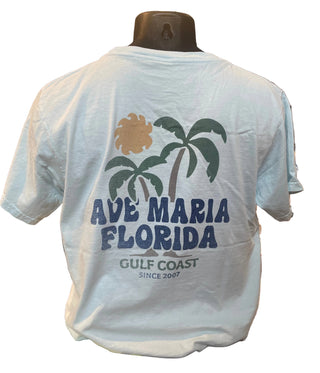 Palm Sun Vintage Ave Maria FL T-Shirt - Blue 84
