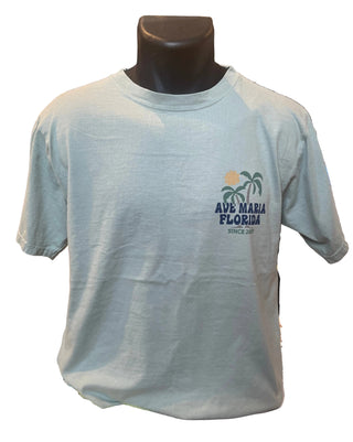 Palm Sun Vintage Ave Maria FL T-Shirt - Blue 84