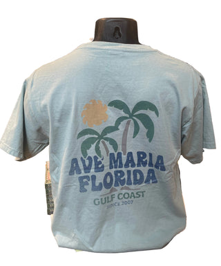 Palm Sun Vintage Ave Maria FL T-Shirt - Blue 84