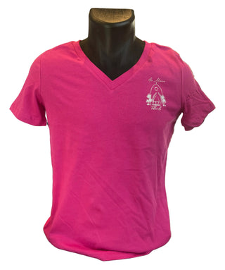 BC Berry V-Neck Our Lady of Grace Ave Maria T-Shirt