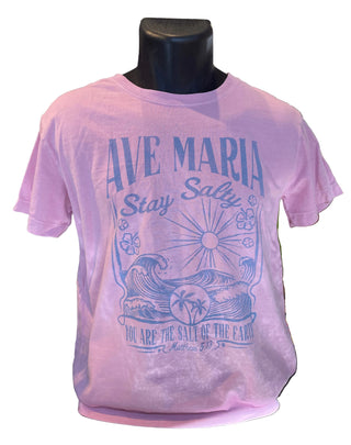 Ave Maria Stay Salty Women's T-Shirt - Blue 84