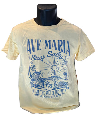 Ave Maria Stay Salty Women's T-Shirt - Blue 84