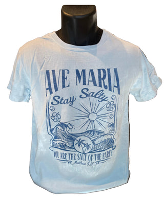 Ave Maria Stay Salty Women's T-Shirt - Blue 84