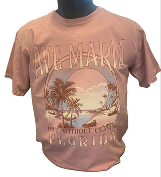 Ave Maria Florida Pray Without Ceasing Beach T-Shirt