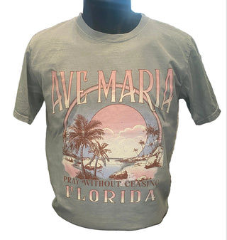 Ave Maria Florida Pray Without Ceasing Beach T-Shirt