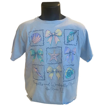 Ave Maria FL Feafrully and Wonderfully Made Shell and Bow T-Shirt