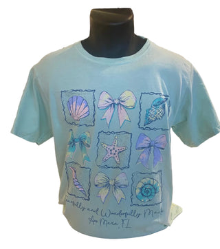 Ave Maria FL Feafrully and Wonderfully Made Shell and Bow T-Shirt