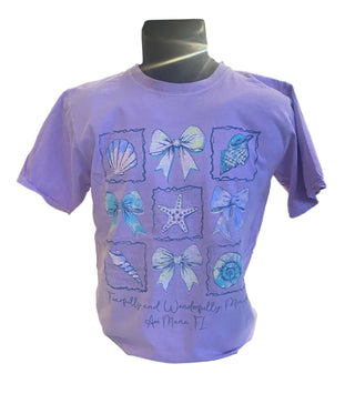 Ave Maria FL Feafrully and Wonderfully Made Shell and Bow T-Shirt