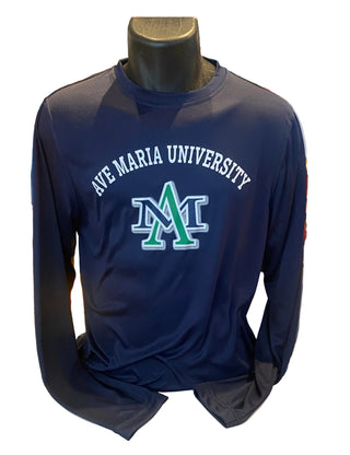 Ave Maria University AM Navy Dri-fit