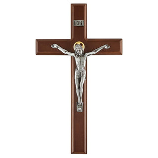 12" St. Mark Walnut Crucifix-Autom