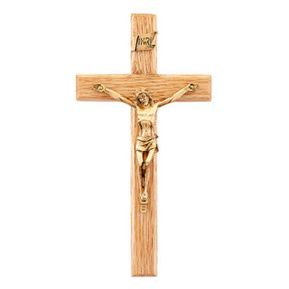 Oak Crucifix 6 1/4"