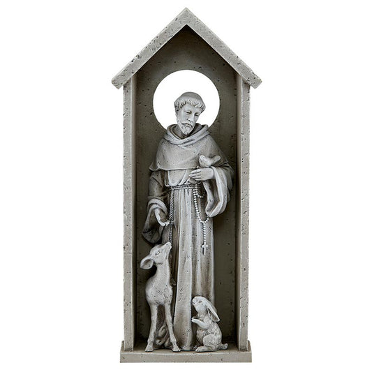 St. Francis 12" Wall Plaque-Autom