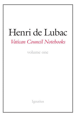 Vatican Council Notebooks: Volume One